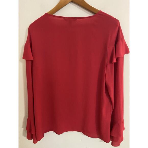 Banana Republic Red Blouse Size M - Picture 5 of 6